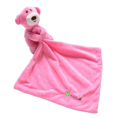 Plush Teddy Bear Baby Comforter Toy
